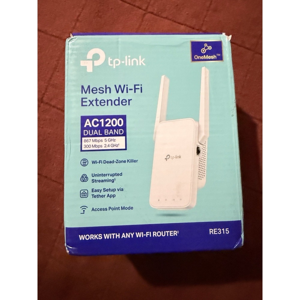 TP-Link AC1200 RE315 Dual-Band Mesh Wi-Fi Extender 867Mbps Access Point